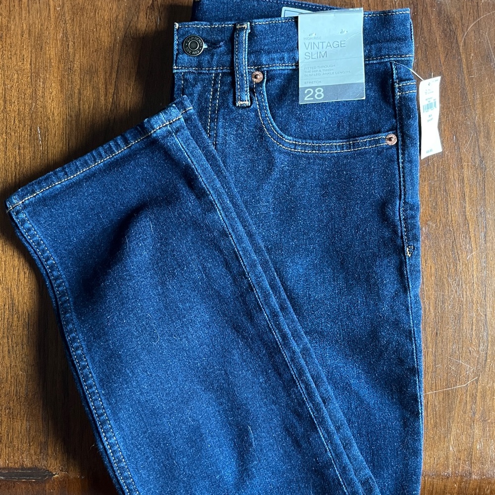 Gap Vintage Slim High Rise 28 / 6 / Short NWT